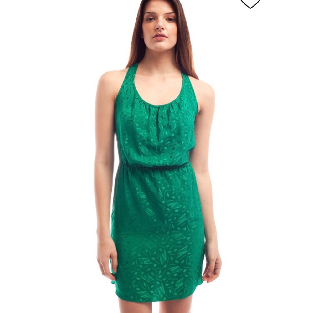 Amanda Uprichard Silk Racerback Dress